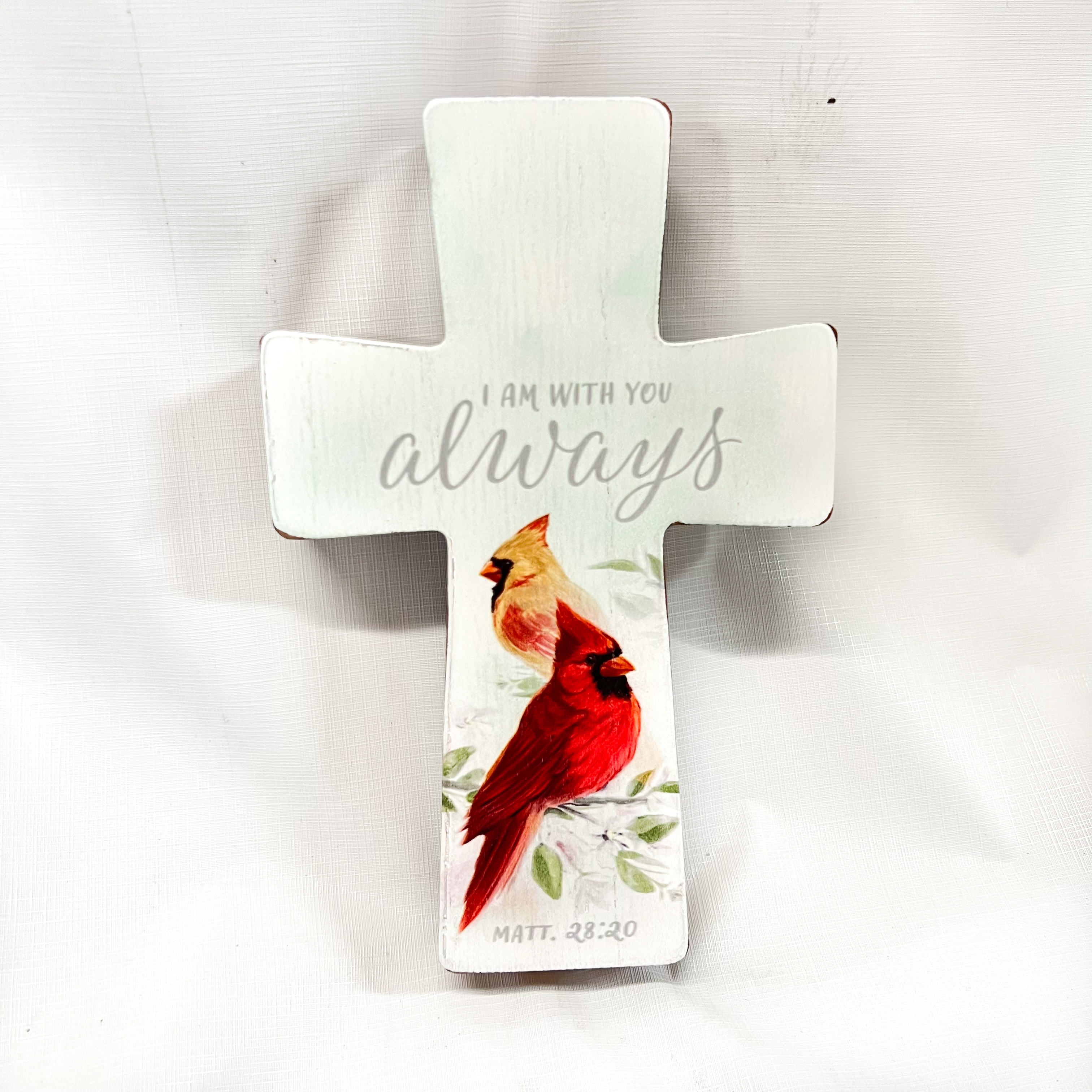 Matt. 28:20 Cardinal Cross